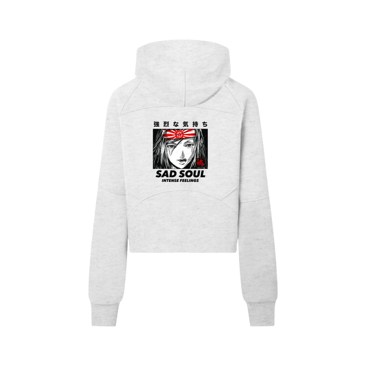 Cropped Half-Zip Hoodie