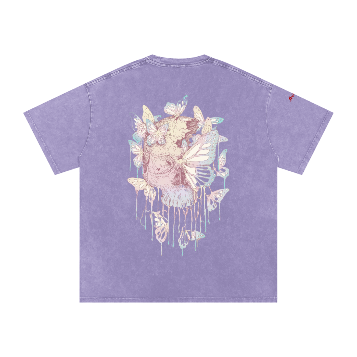 Snow Washed Oversized Cotton T-Shirt