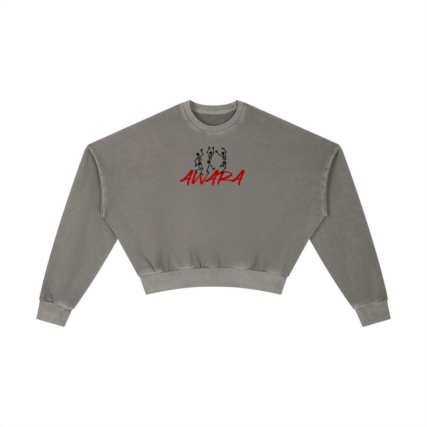 Vintage Washed Cropped Sweatshirt