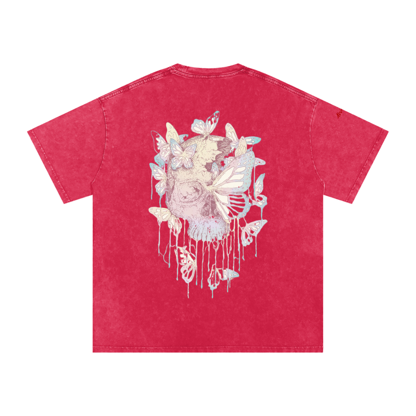 Snow Washed Oversized Cotton T-Shirt