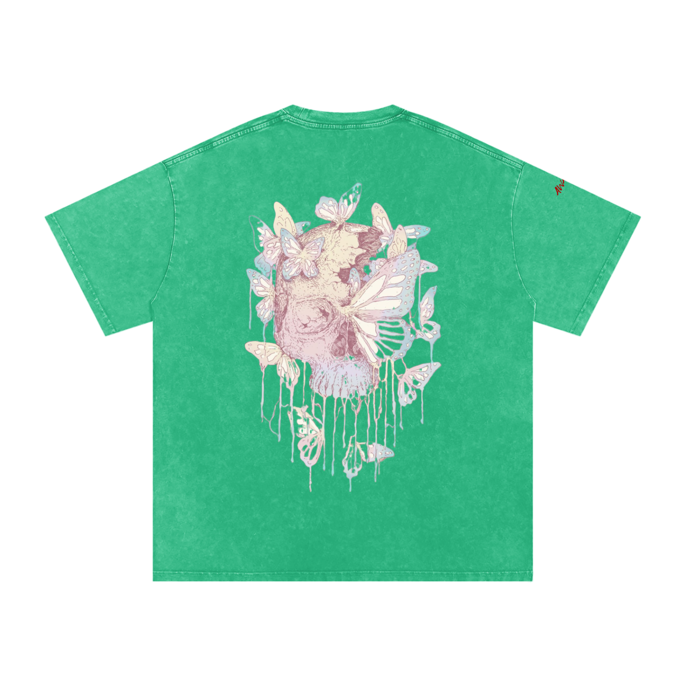 Snow Washed Oversized Cotton T-Shirt