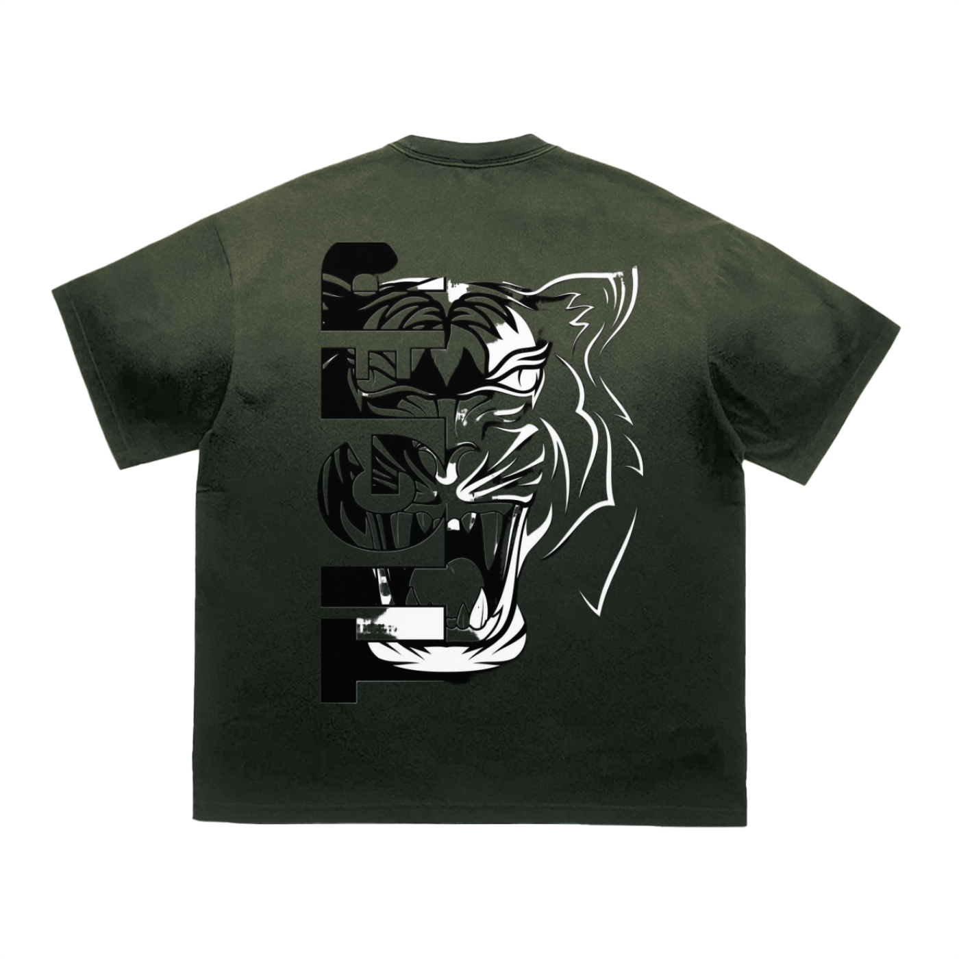 Tiger Stripe Gradient Washed T-Shirt