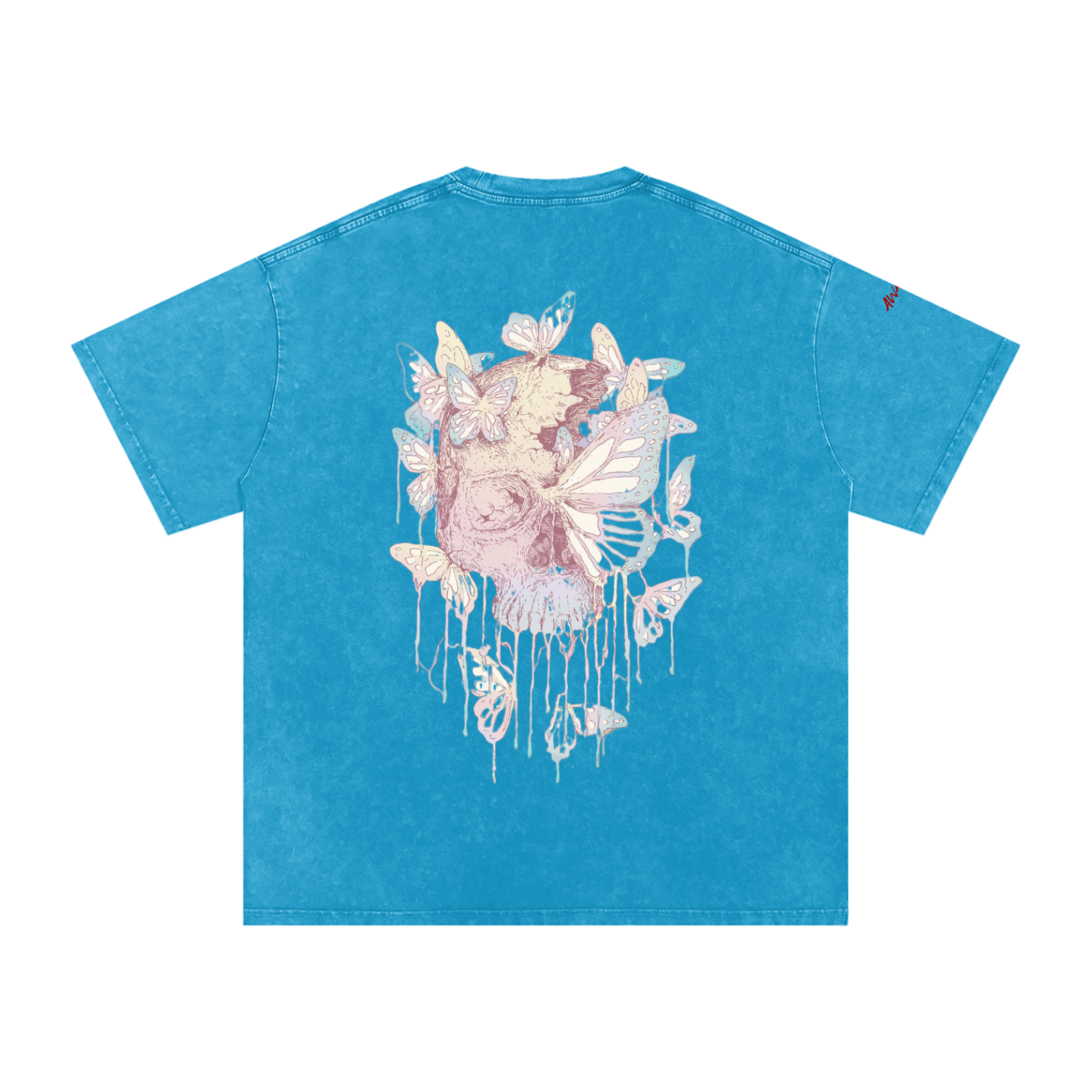 Snow Washed Oversized Cotton T-Shirt